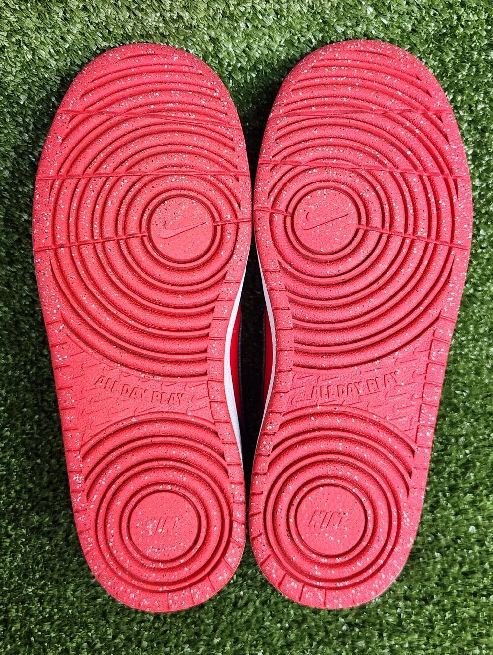 Nike Court Borough Low Big Girls Kids Size 5.5 Youth Red Black Sneakers Shoes